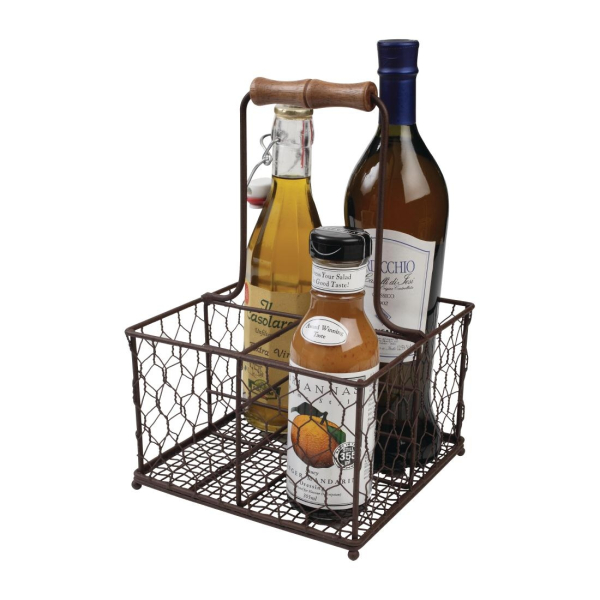 T&G Provence Wire Condiment Holder Brown CL487