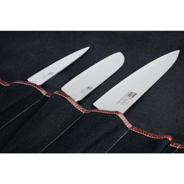 Boldric Canvas Knife Bag Black 9 Slots CM555