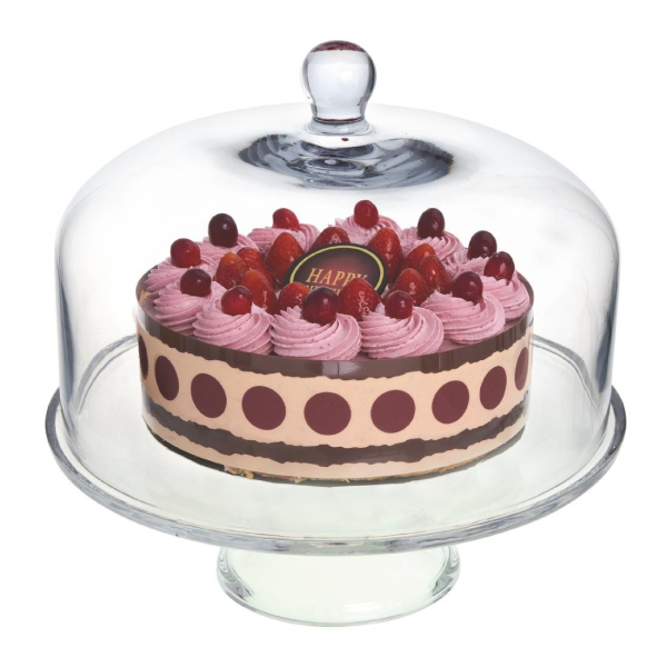 Olympia Glass Cake Stand Dome CS014