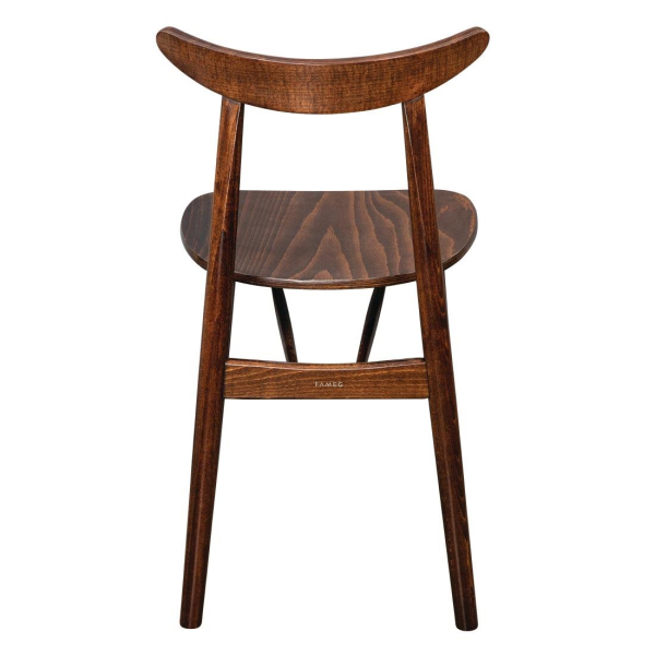 Fameg Walnut Cowhorn Side Chair (Pack of 2) CW008