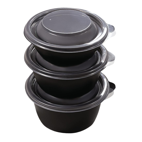 Fastpac Large Round Food Containers 1000ml / 35oz CY048