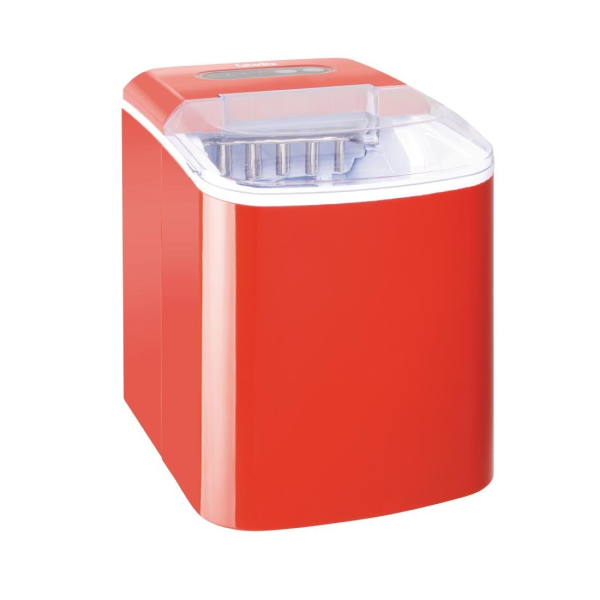 Caterlite Countertop Manual Fill Ice Machine Red DA257
