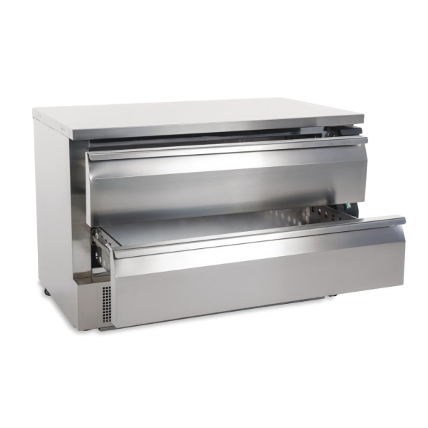Polar DA997 Double Drawer Counter Fridge Freezer 6 x GN1/1
