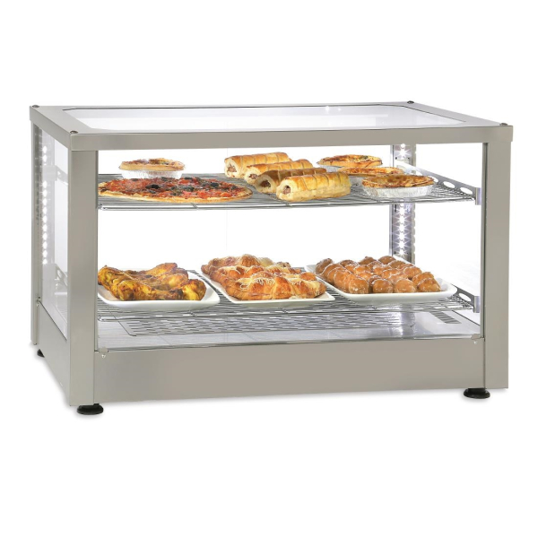 Roller Grill Heated 2 Shelf Display Cabinet WD780 SI