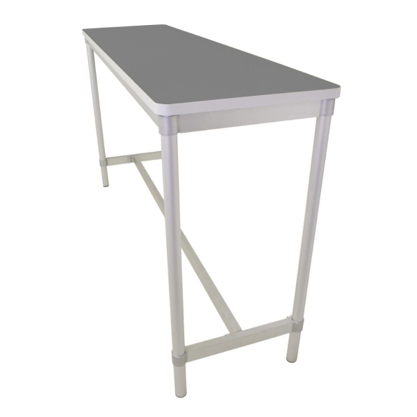 Gopak Enviro Indoor Storm Grey Rectangle Poseur Table 1800mm DG130-SG