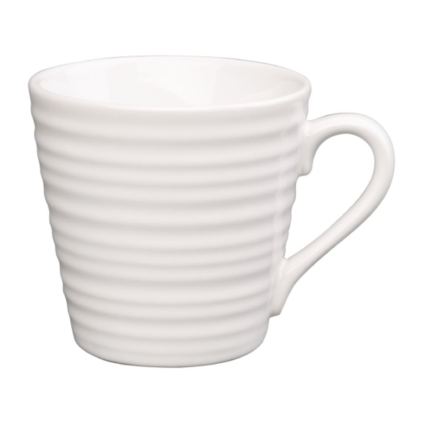 Olympia Caf Aroma Mugs White 340ml DH633