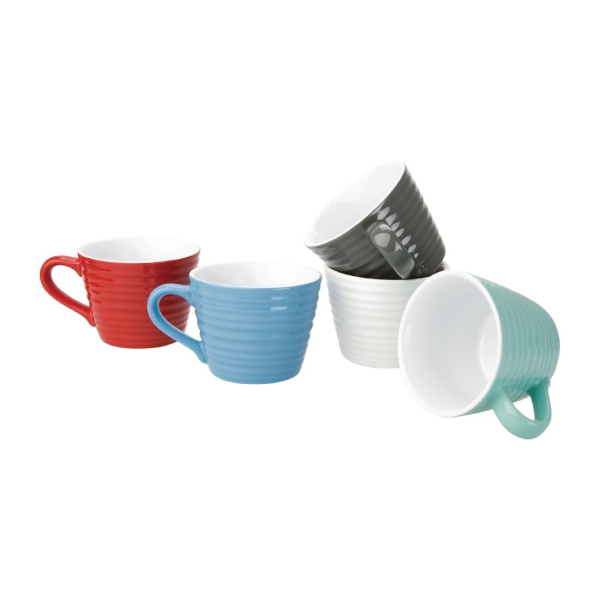 Olympia Caf Aroma Mugs Red 230ml DH637