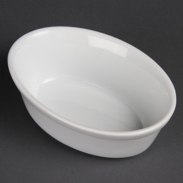 Olympia Whiteware Oval Pie Bowls 161mm DK807