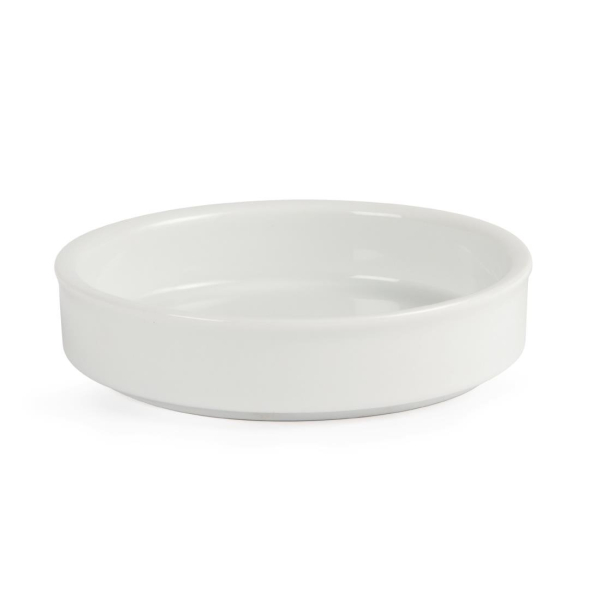 Olympia Mediterranean Stackable Dishes White 102mm DK827