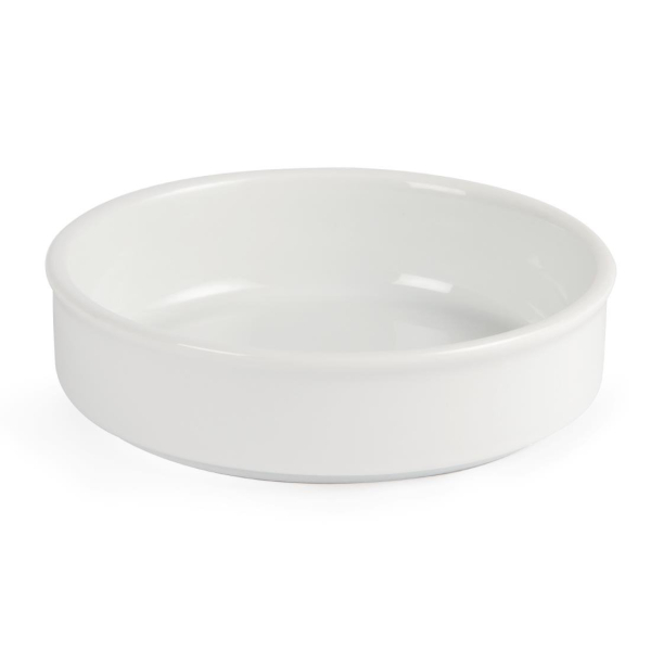 Olympia Mediterranean Stackable Dishes White 134mm DK828