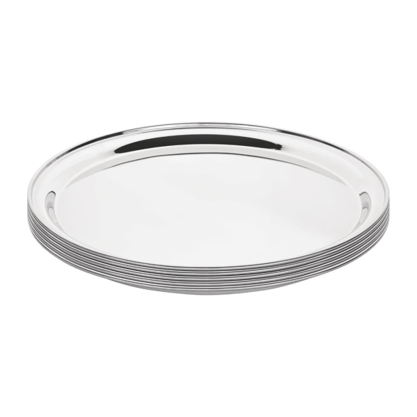 Olympia Stainless Steel Round Service Tray 355mm DM193