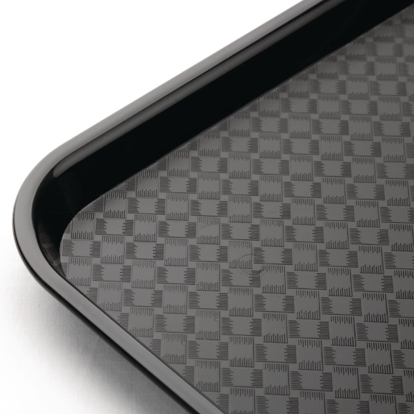 Kristallon Small Polypropylene Fast Food Tray Black 345mm DP216