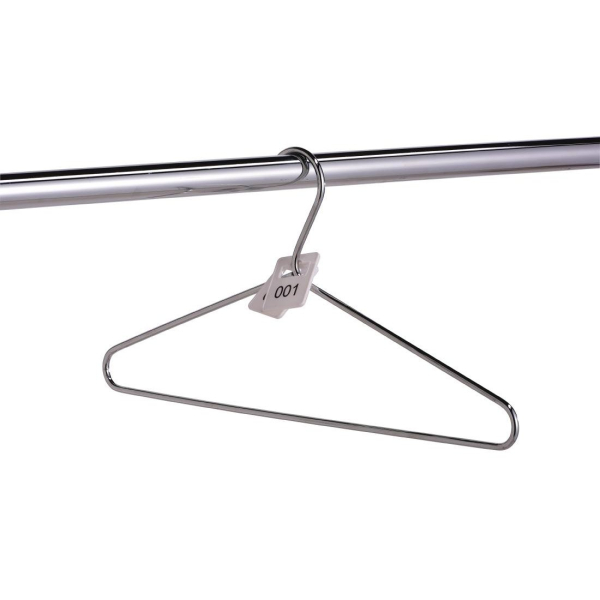 Chrome Plated Steel Hangers with Tags DP918