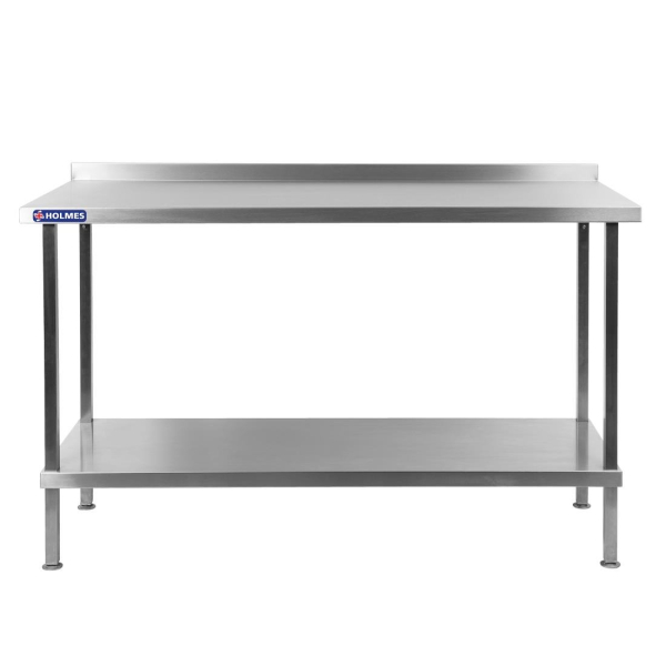 Holmes Stainless Steel Wall Table with Upstand 600mm DR034