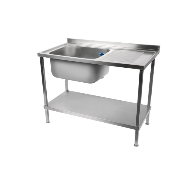 Holmes Fully Assembled Stainless Steel Sink Right Hand Drainer 1000mm DR380