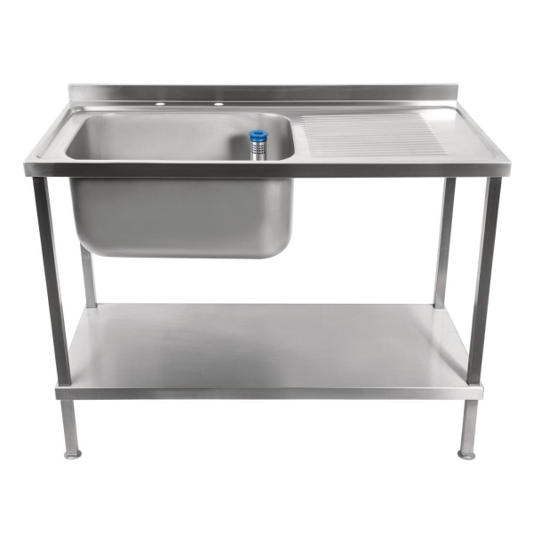 Holmes Fully Assembled Stainless Steel Sink Right Hand Drainer 1200mm DR382