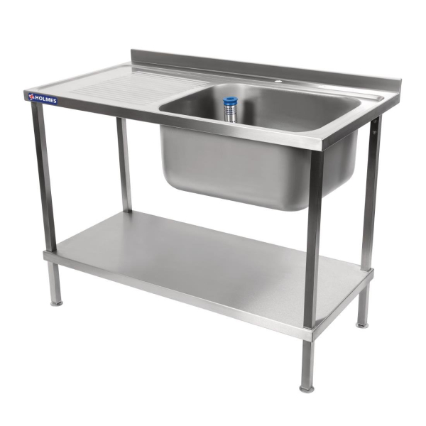 Holmes Fully Assembled Stainless Steel Sink Left Hand Drainer 1500mm DR389