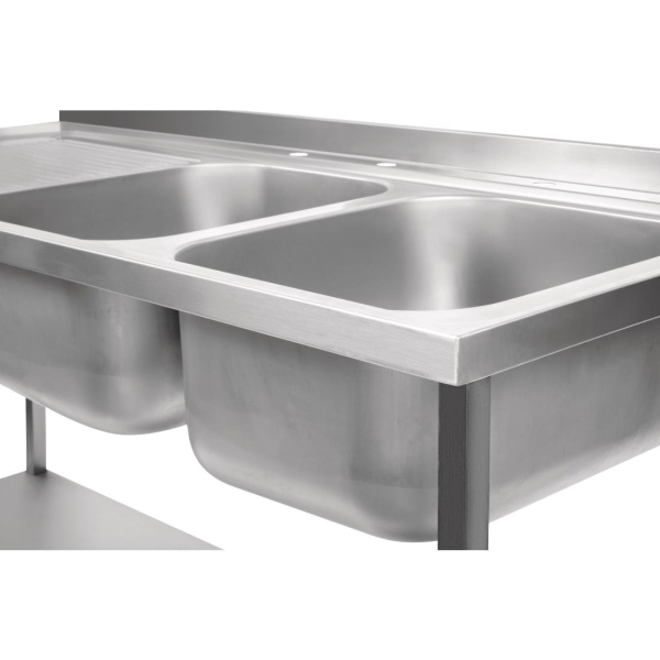 Holmes Fully Assembled Stainless Steel Sink Left Hand Drainer 1800mm DR393