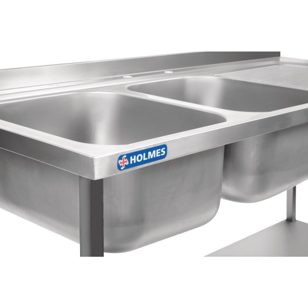 Holmes Fully Assembled Stainless Steel Sink Right Hand Drainer 1800mm DR394