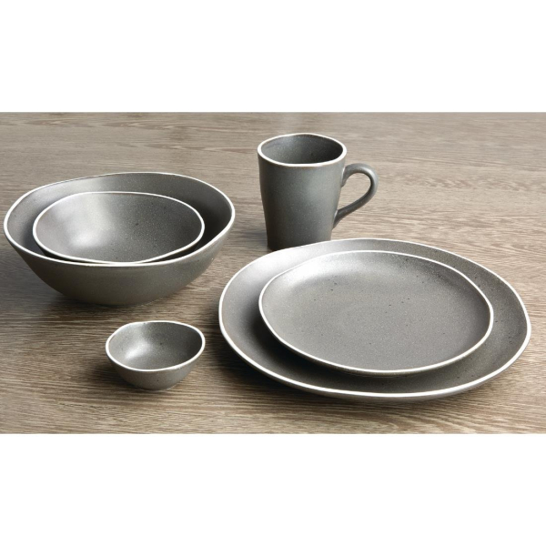 Olympia Chia Plates Charcoal 205mm DR815