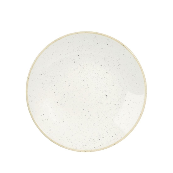 Churchill Stonecast Deep Coupe Plates Barley White 220mm DS499