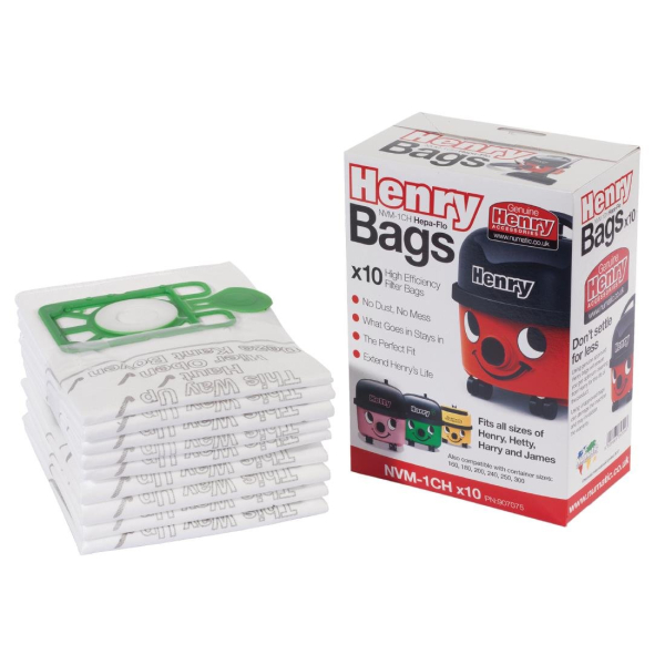 Numatic Henry Replacement Dust Bags (Pack of 10) DW159