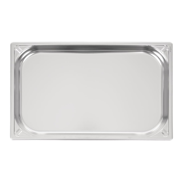 Vogue Heavy Duty Stainless Steel 1/1 Gastronorm Pan 40mm DW432