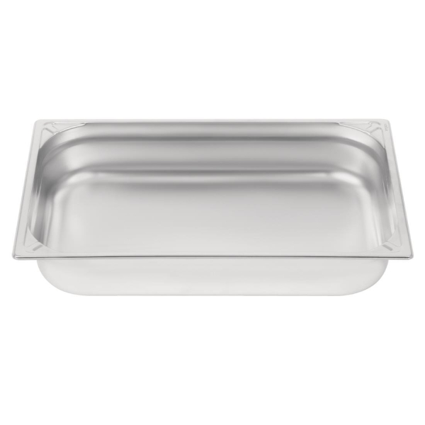 Vogue Heavy Duty Stainless Steel 1/1 Gastronorm Pan 100mm DW434