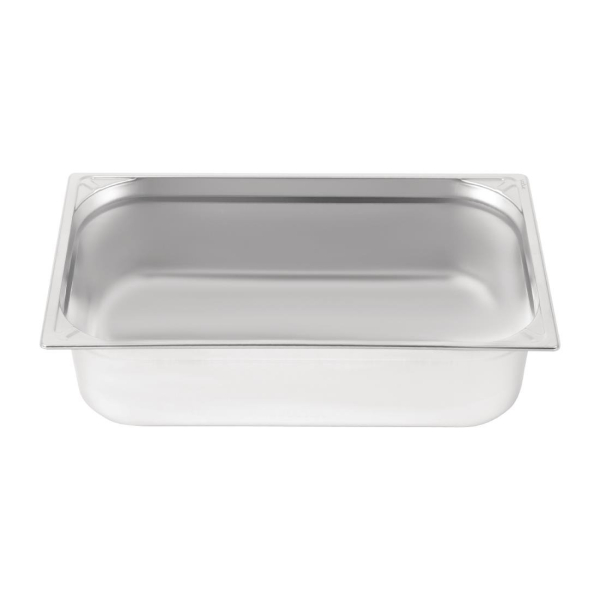 Vogue Heavy Duty Stainless Steel 1/1 Gastronorm Pan 150mm DW435