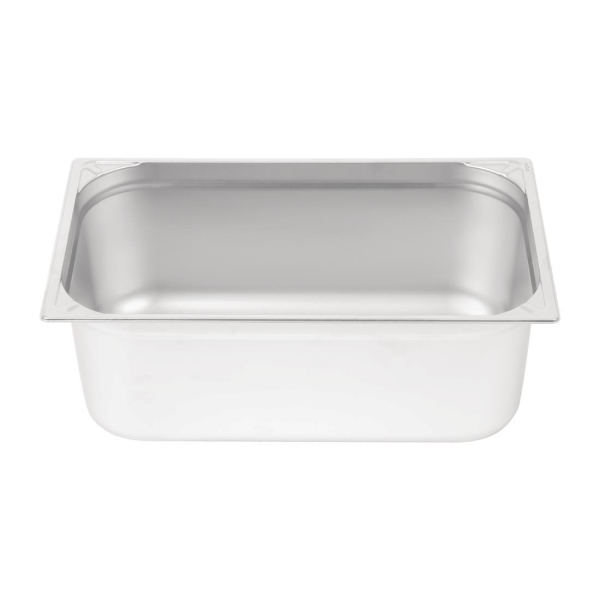 Vogue Heavy Duty Stainless Steel 1/1 Gastronorm Pan 200mm DW436