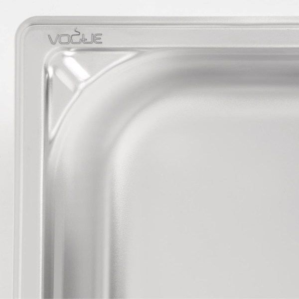 Vogue Heavy Duty Stainless Steel 1/3 Gastronorm Pan 65mm DW442