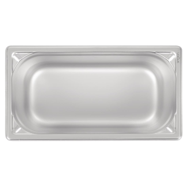 Vogue Heavy Duty Stainless Steel 1/3 Gastronorm Pan 150mm DW444