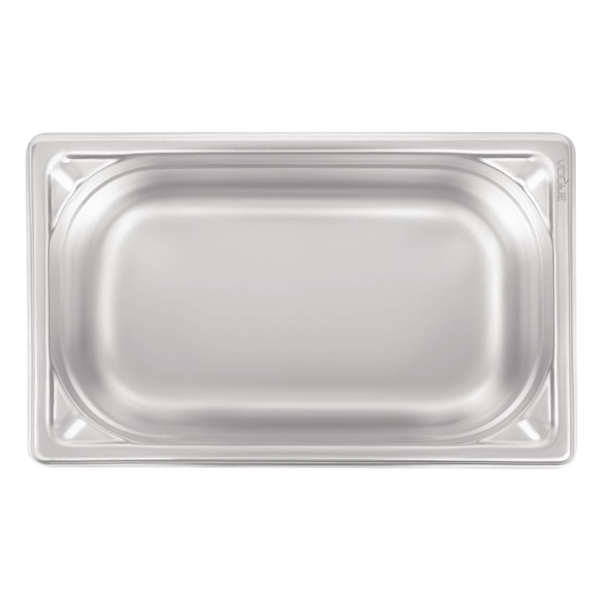 Vogue Heavy Duty Stainless Steel 1/4 Gastronorm Pan 100mm DW447