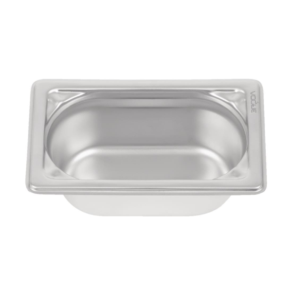 Vogue Heavy Duty Stainless Steel 1/9 Gastronorm Pan 65mm DW453