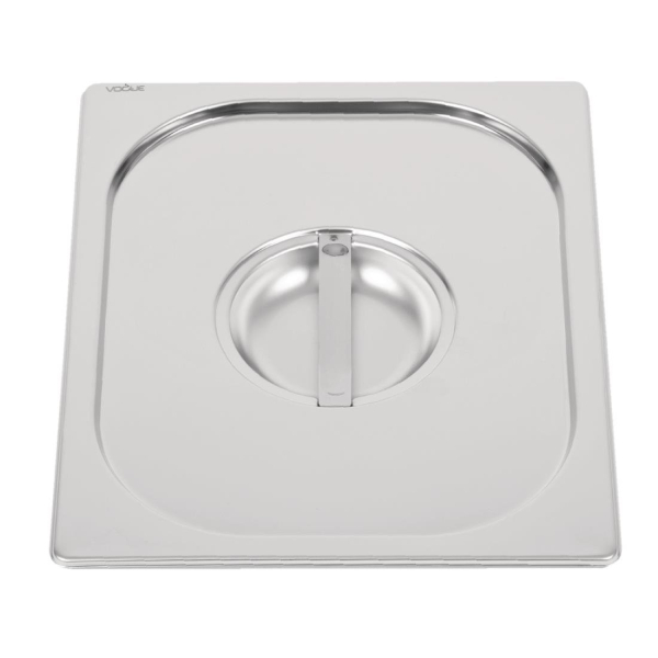Vogue Heavy Duty Stainless Steel 1/2 Gastronorm Pan Lid DW456