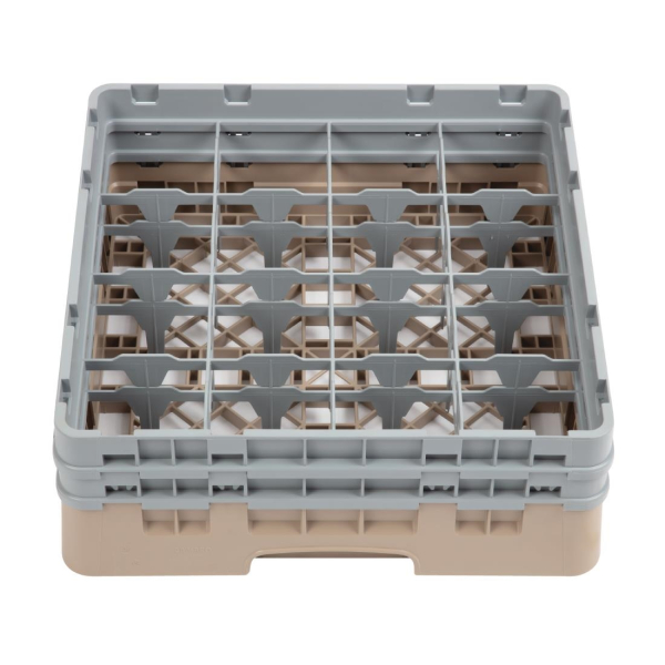 Cambro Camrack Beige 16 Compartments Max Glass Height 133mm DW551