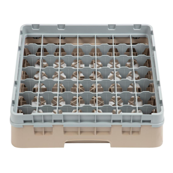 Cambro Camrack Beige 49 Compartments Max Glass Height 92mm DW561