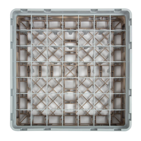 Cambro Camrack Beige 49 Compartments Max Glass Height 92mm DW561