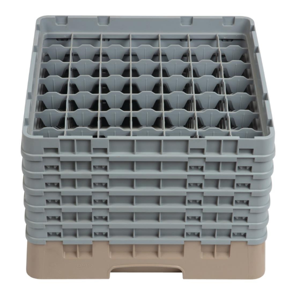 Cambro Camrack Beige 49 Compartments Max Glass Height 298mm DW563
