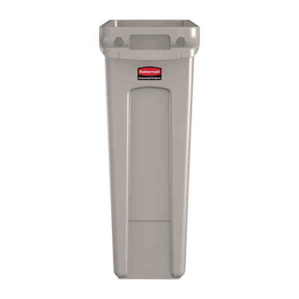 Rubbermaid Slim Jim Container With Venting Channels Beige 87Ltr DY111