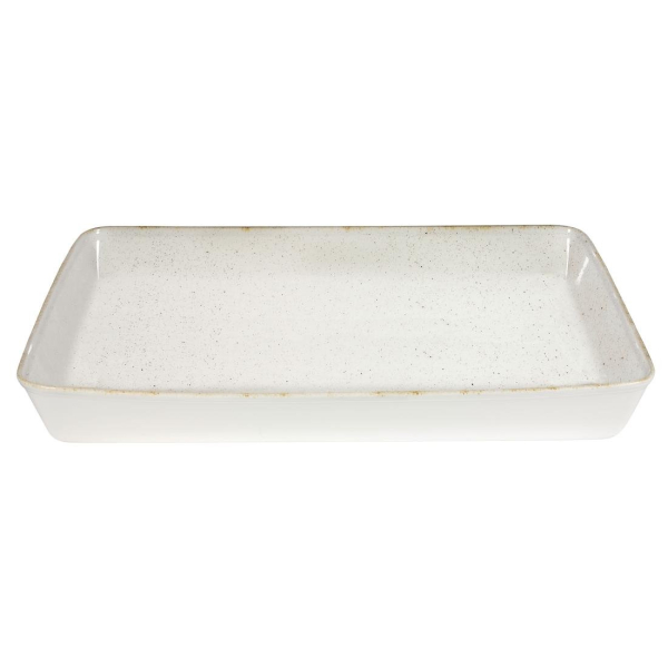 Churchill Stonecast Hints Rectangular Baking Dishes Barley White 325 x 530mm DY202
