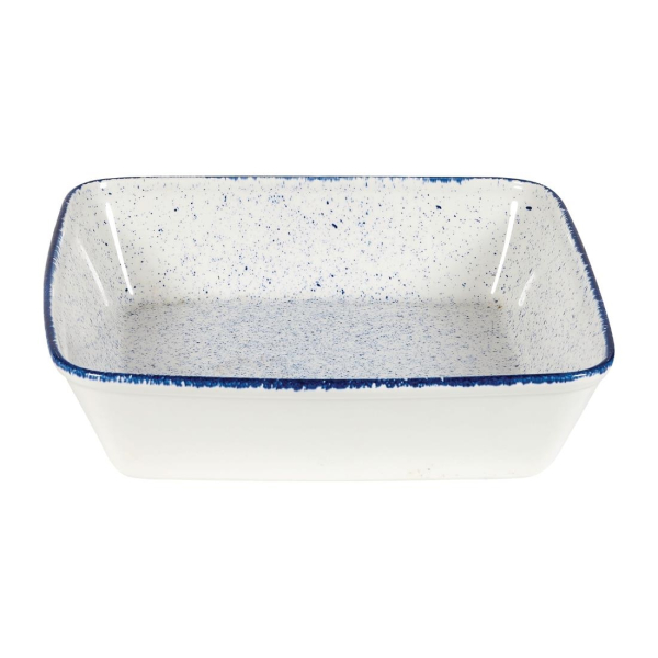 Churchill Stonecast Hints Square Baking Dishes Indigo Blue 250mm DY206