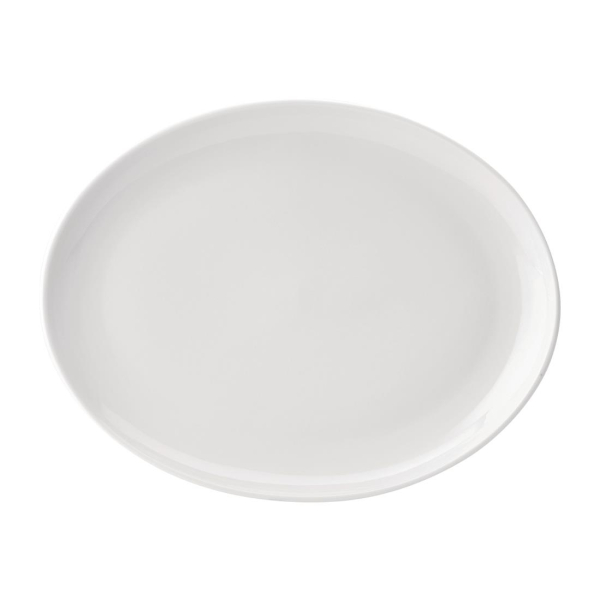 Utopia Pure White Oval Plates 360mm DY322