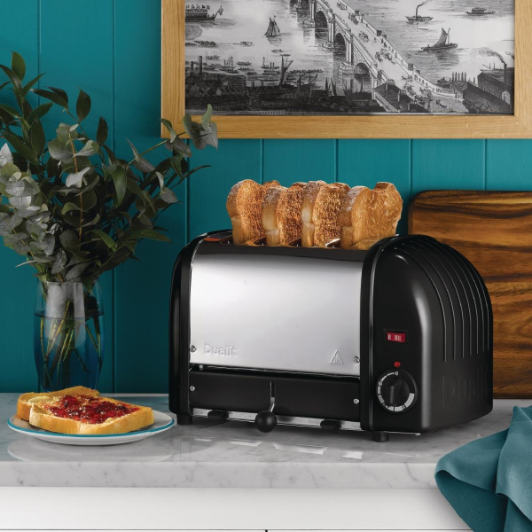 Dualit Bread Toaster 4 Slice Black 40344 E266