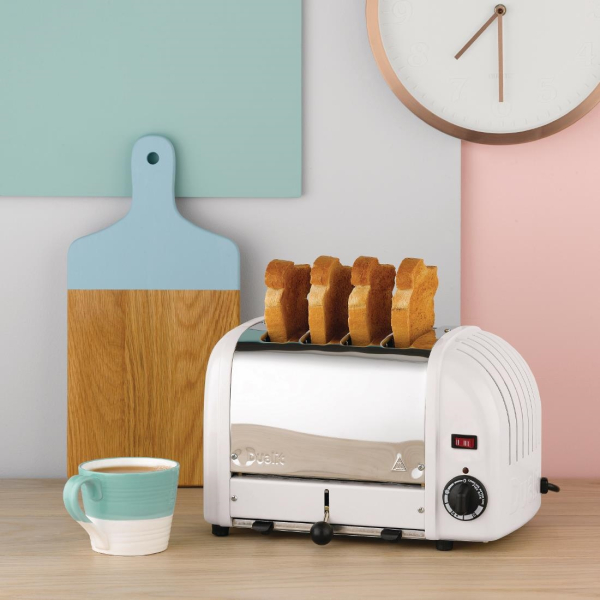 Dualit Bread Toaster 4 Slice White 40355 F211