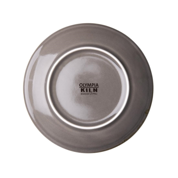 Olympia Kiln Smoke Round Coupe Plates 178mm (Pack of 6) FA027