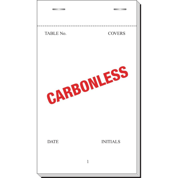 Carbonless Waiter Pad Duplicate Large G523