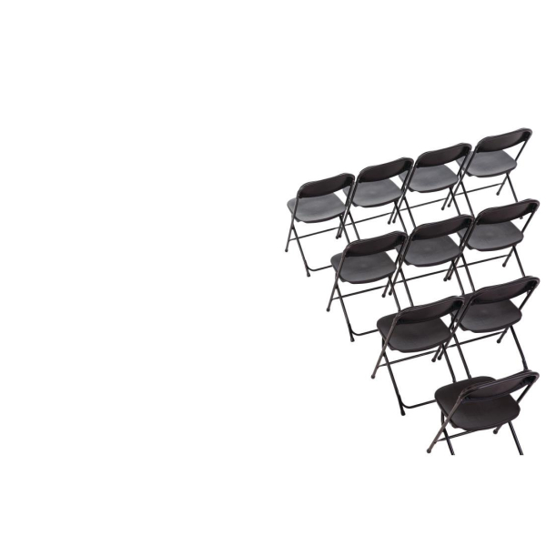 Bolero Folding Chair Black (Pack of 10) GD386