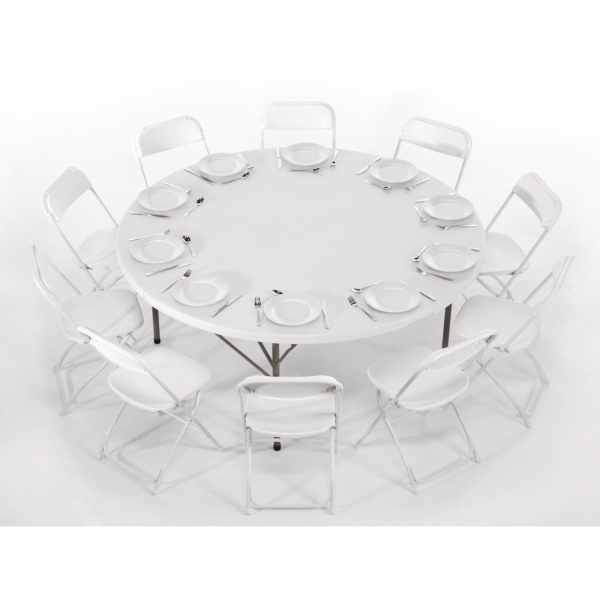 Bolero Folding Chair White (Pack of 10) GD387