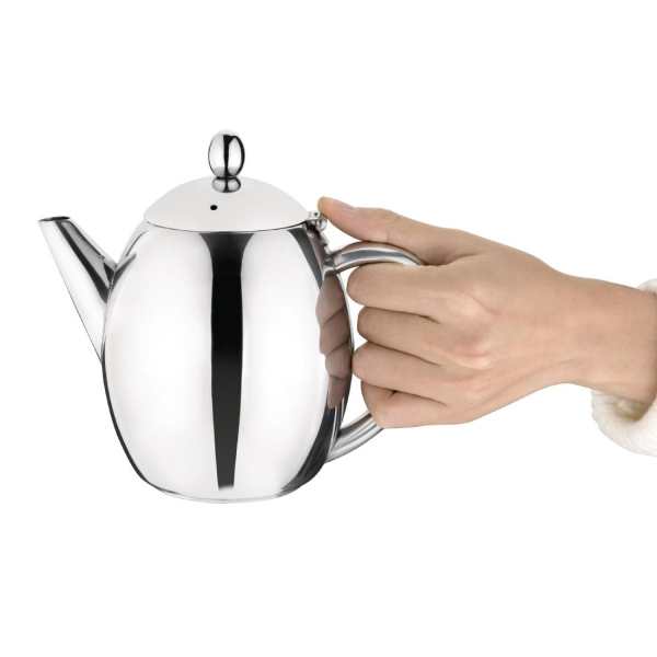 Olympia Richmond Stainless Steel Teapot 1Ltr GF235
